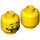 LEGO Yellow Gordon Zola Minifigure Head (Recessed Solid Stud) (3626 / 16118)