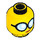 LEGO Yellow GPL Tech girl Minifigure Head (Recessed Solid Stud) (3626 / 34717)