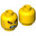 LEGO Yellow Great White Shark Army Minifigure Head (Recessed Solid Stud) (3626)