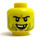 LEGO Yellow Grin with Missing Tooth and Stubble Head (Recessed Solid Stud) (14351 / 16693)