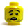 LEGO Jaune Sourire avec Missing Dent et Stubble Diriger (Goujon solide encastré) (14351 / 16693)