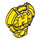 LEGO Jaune H Icon avec Coller 3.2 (92199)