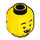 LEGO Gelb Hacksaw Hank Minifigure Kopf (Einbau-Vollbolzen) (3626 / 68031)