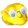 LEGO Yellow Hans Moleman Head (20492)