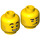 LEGO Yellow Harl Hubbs Minifigure Head (Recessed Solid Stud) (3626 / 43308)