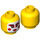 LEGO Yellow Harumi - Princess Minifigure Head (Recessed Solid Stud) (3626 / 37558)