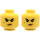 LEGO Yellow Head Female Black Eyebrows And Beauty Mark (Recessed Solid Stud) (3626)