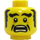 LEGO Geel Hoofd met Zwart Eyebrows, Sideburns en Mustache (Verzonken Solid Stud) (3626 / 34408)