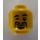 LEGO Yellow Head with Black Fu Manchu Moustache and Winking Eye (Recessed Solid Stud) (3626)