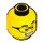 LEGO Yellow Head with Black Glasses (Recessed Solid Stud) (3626 / 49906)