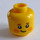 LEGO Jaune Diriger avec Child Affronter avec Bright Light Orange Cheeks (Goujon solide encastré) (3626)