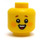 LEGO Yellow Head with Child Face with Bright Light Orange Cheeks (Recessed Solid Stud) (3626)