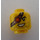 LEGO Gelb Kopf mit Copper Eyepatch und Schwarz Stubble (Einbau-Vollbolzen) (3626)