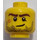 LEGO Yellow Head with Crooked Smile and Scar (Safety Stud) (10260 / 14759)