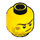 LEGO Geel Hoofd met Crooked Smile en Scar (Veiligheids Stud) (10260 / 14759)