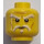 LEGO Yellow Head with Eyebrows and Goatee Beard, Aged Look (Recessed Solid Stud) (3626 / 33973)