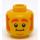 LEGO Jaune Diriger avec Ginger Sideburns (Goujon solide encastré) (3626)
