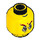 LEGO Gelb Kopf mit Glasses (Einbau-Vollbolzen) (3626 / 66062)