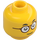 LEGO Yellow Head with Glasses (Recessed Solid Stud) (3626 / 76824)