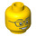 LEGO Amarillo Cabeza con Gafas (Espiga sólida hueca) (96090 / 98273)