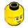 LEGO Yellow Head with Glasses (Safety Stud) (3626 / 89164)