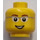 LEGO Yellow Head with Glasses (Safety Stud) (3626 / 89164)