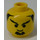 LEGO Gul Hoved med Goatee, Vinklet og Bushy Eyebrows (Sikkerheds knops) (3626)