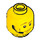 LEGO Yellow Head With Headset (Safety Stud) (3626 / 86701)