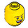LEGO Yellow Head with Moustache and Missing Tooth (Safety Stud) (93320 / 95497)
