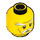 LEGO Amarillo Cabeza con bigote, Goatee y Eyebrows (Espiga de seguridad) (93622 / 94408)