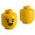 LEGO Geel Hoofd met Snor (Veiligheidsnop) (3626)