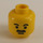 LEGO Geel Hoofd met Snor (Veiligheidsnop) (3626)