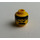 LEGO Yellow Head with Moustache, Stubble, Long Hair (Safety Stud) (3626)