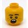 LEGO Jaune Diriger avec Open Mouth avec Deux Les dents et Freckles (Goujon solide encastré) (3626)