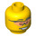 LEGO Yellow Head with Orange Goggles (Safety Stud) (96581 / 98272)