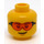 LEGO Jaune Tête avec Orange Des lunettes de soleil (Montant solide encastré) (3626 / 73906)