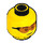 LEGO Gelb Kopf mit Orange Sunglasses (Einbau-Vollbolzen) (3626 / 73906)