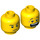 LEGO Gelb Kopf mit Scared Expression (Sicherheitsbolzen) (23090 / 59877)
