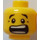 LEGO Yellow Head with Scared Expression (Safety Stud) (23090 / 59877)