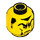 LEGO Gelb Kopf mit Sideburns und Mustache Dekoration (Sicherheitsbolzen) (3626 / 50005)