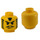 LEGO Giallo Testa con Sideburns Baffi e Sorriso (Perno di sicurezza) (3626)