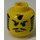 LEGO Amarillo Cabeza con Sideburns bigote y Mueca (Espiga de seguridad) (3626)