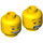 LEGO Yellow Head with Smile (Safety Stud) (3626 / 88947)