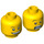 LEGO Gul Huvud med Smile (Säkerhetsknopp) (3626 / 88947)