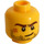 LEGO Gul Hoved med Skægstub, Scar og Crooked Smile (Forsænket solid knops) (10260 / 14759)