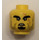 LEGO Gelb Kopf mit Stubble, Klein Beard und Scar (Einbau-Vollbolzen) (3626 / 34089)