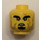 LEGO Geel Hoofd met Stoppels, Klein Baard en Scar (Verzonken solide nop) (3626 / 34089)