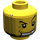 LEGO Jaune Diriger avec Stubble, Large Sourire, Gold Dent et Arched Eyebrow (Goujon de sécurité) (13628 / 52517)