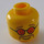 LEGO Yellow Head with Sunglasses and Moustache (Recessed Solid Stud) (3626)