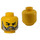 LEGO Yellow Head with White Beard and Moustache (Safety Stud) (3626)